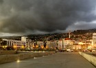 Dreigende lucht vanuit de bergen